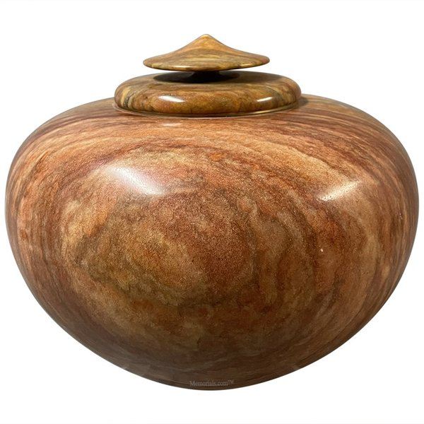 Artic Brown Alabaster Cremation Urn